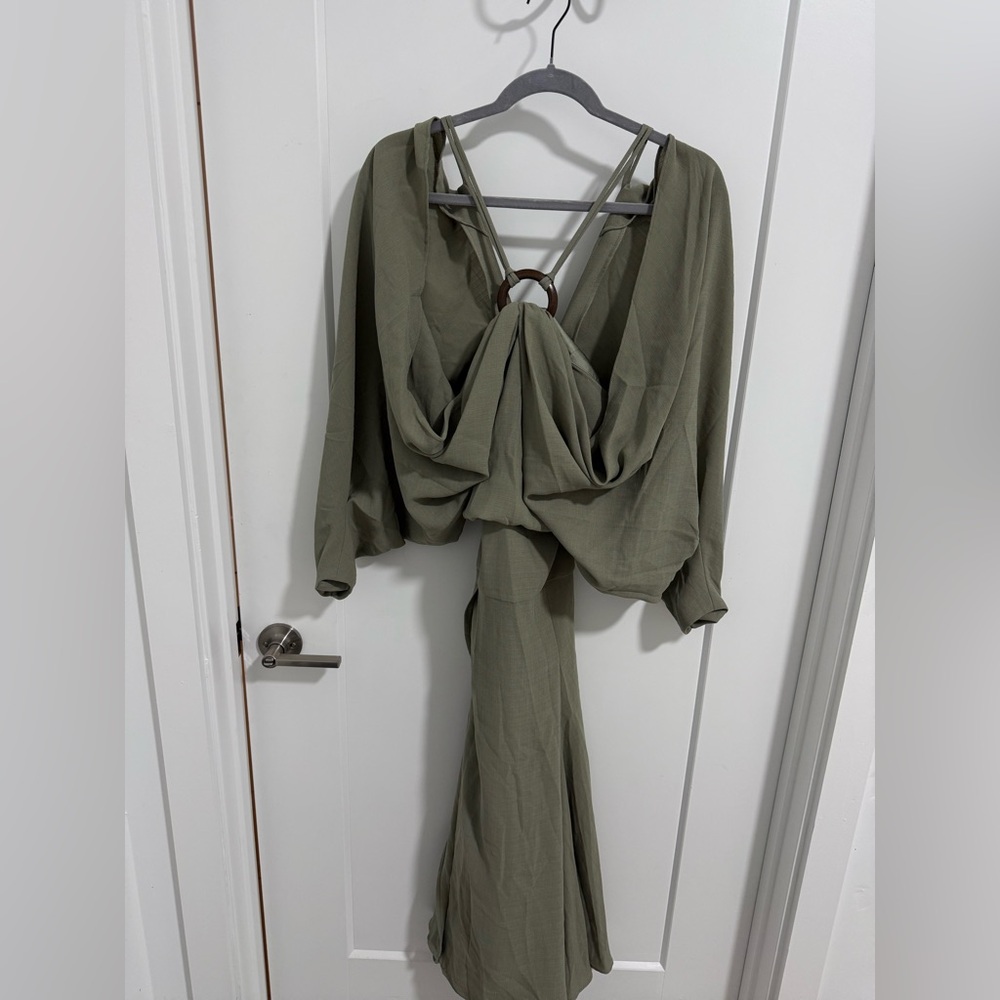 ASOS Olive Green Ring Detail Dress‎ – Size US 2 / UK 6 – NWT